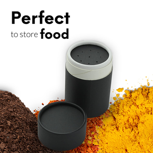 Black White Kraft Salt/<strong>Pepper</strong>/Loose Powder Paper Shaker Tube Lid <strong>Packaging</strong> Cosmetic Bottle Aluminum Foil Lining Custom Skin Care - Product Image 5