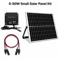 Panneau solaire mini personnalisé en gros 10W 20W 12V, module photovoltaïque avec support pour lampe murale de jardin