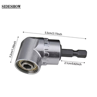 Adaptateur d'angle droit multifonction 105 degrés en acier pour visseuse électrique, support d'embouts