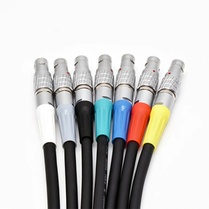 Pour LEMO 2-32 broches IP67 étanche à Angle droit mâle/femelle PPS connecteur de câble blindé prise d'aviation surmoulé circulaire - Product Image 6