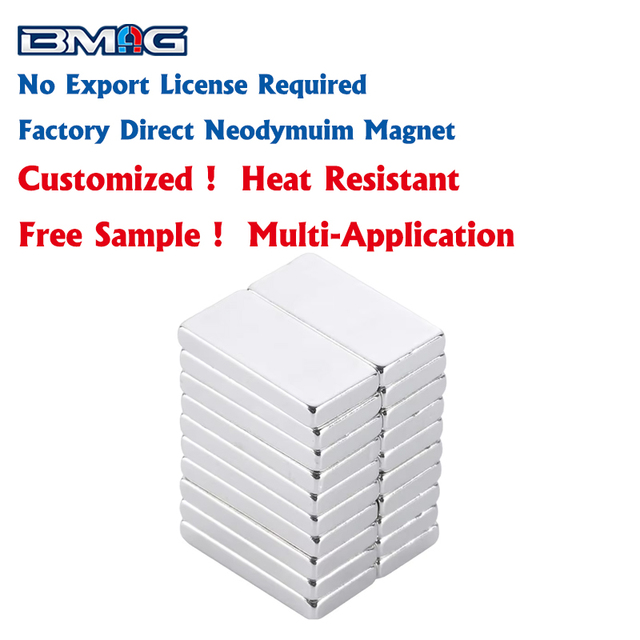 Professional Manufacturer NdFeB Magnet Nickel-Coating Small Block Magnets N52 Disc Neodymium Block Magnet