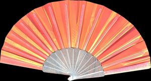 New Arrival 23 cm Rave Clack Hand Fan Carved Folding Shade PVC for Halloween Occasions - Product Image 2
