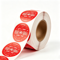 Autocollants en vinyle durables avec logo personnalisé, autocollants adhésifs, production rapide en grande quantité, autocollants ronds, impression de logo en gros