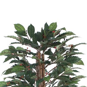 Gran oferta, 160cm, 63 pulgadas, árbol <span class=keywords><strong>de</strong></span> <span class=keywords><strong>cacao</strong></span> artificial decorativo, árbol <span class=keywords><strong>de</strong></span> café artificial para sala <span class=keywords><strong>de</strong></span> estar, balcón, esquina, decoración <span class=keywords><strong>de</strong></span> oficina - Product Image 4