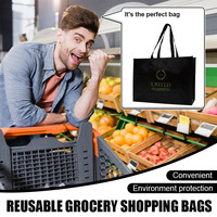 Bolsa de Compras Reutilizable de Polipropileno No Tejido, Ecológica, con Logotipo Personalizado, Venta al Por Mayor