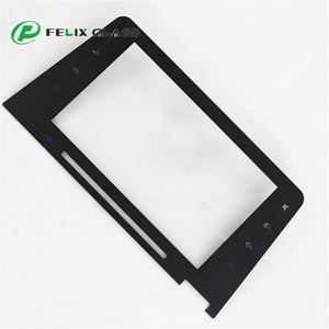 Verre trempé transparent de 3 mm, coloré, sensible au toucher, pour panneau automobile, avec impression sérigraphique à bords polis - Product Image 1