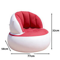 Nouveau Fauteuil Gonflable Moderne Paresseux à Dossier Rond en Forme de Coquille, Portable, Massant, Pliable, Rangement Facile, pour Extérieur