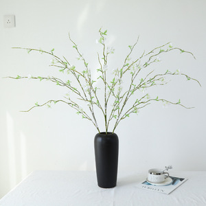 Flores Artificiales de Spiraea Blancas y Rosas en Ramo Individual para Decoración del Hogar y Bodas - Product Image 4
