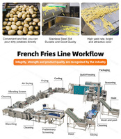 Ligne de Production Industrielle et Commerciale Entièrement Automatique sur Mesure pour Chips de Pommes de Terre Frites et Frites Surgelées