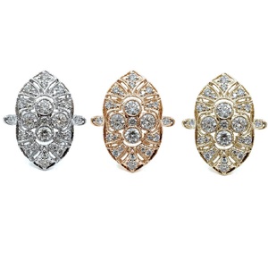 Anneaux de mariage éternels en or blanc massif 18 carats de haute qualité, nouvelle conception, diamants réels taille brillant, vente en gros à Hong Kong pour femmes - Product Image 4