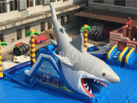Glissière d'eau gonflable avec piscine, fabriqué en chine, offre spéciale