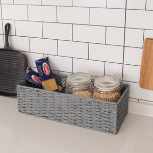 Cestas de Almacenamiento de <span class=keywords><strong>Mimbre</strong></span> de Algodón para Decoración de Habitación Infantil, Cesta de Lavandería con 3 Compartimentos, <span class=keywords><strong>Cesto</strong></span> para <span class=keywords><strong>Ropa</strong></span> <span class=keywords><strong>Sucia</strong></span> Blanco, Organizador de <span class=keywords><strong>Ropa</strong></span> <span class=keywords><strong>Sucia</strong></span> de 9X13 - Product Image 5