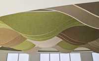 Plafond suspendu décoratif ondulé, panneau de plafond personnalisé, décoration de plafond pour les espaces commerciaux intérieurs