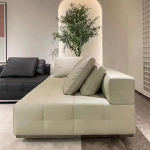 Muebles Foshan, sofá Seccional de lujo moderno, calidad de diseñador, sofá Modular para sala de estar, sofá cómodo de tela de cuero en forma de <span class=keywords><strong>U</strong></span> - Product Image 4