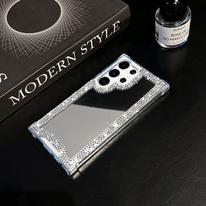 Glitter diamante Make Up specchio custodia del telefono per <span class=keywords><strong>Samsung</strong></span> <span class=keywords><strong>Galaxy</strong></span> Note20 S22 S23 S24 Ultra S25 <span class=keywords><strong>Plus</strong></span> S24FE Anti-goccia Girly <span class=keywords><strong>Cover</strong></span> - Product Image 5