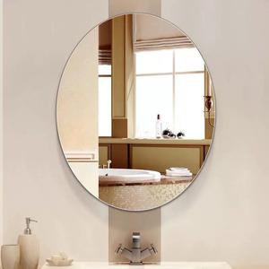 Miroir décoratif en verre trempé ultra-clair avec cadre en alliage d'aluminium argenté pour salle de bain, sol, mur, salon - Product Image 3
