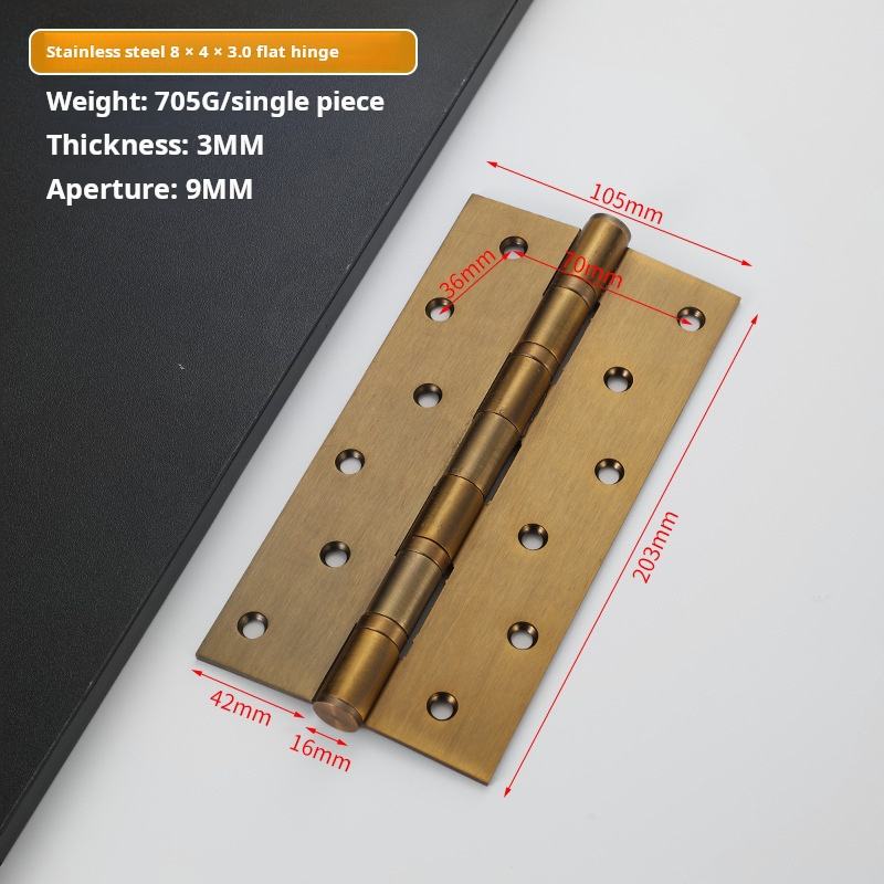 Yellow bronze(8*4*3.0mm)