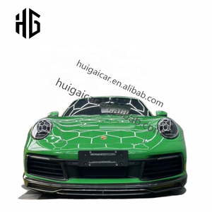 Aileron arrière de Kit de carrosserie CF de haute qualité pour Porsche <span class=keywords><strong>991</strong></span> 992 mise à niveau vers les pièces d'auto de becquet de coffre de BodyKit de fibre de carbone de Style <span class=keywords><strong>Techart</strong></span> - Product Image 2