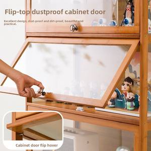 Boîte aveugle vitrine pour Lego jouet modèle main Figure support de rangement Transparent acrylique Imitation verre <span class=keywords><strong>bambou</strong></span> salon - Product Image 3