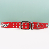 Ceinture en cuir à rivets Y2K Haute Couture, style rétro punk araignée, pour homme, ceinture de créateur exclusive pour jeans.