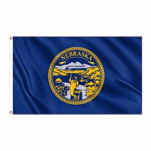 Bandera del Estado de Nebraska de Alta Calidad, 3x5 pies, Poliéster, Ojales Metálicos, Doble Costura, Bandera Personalizada Americana para Eventos Deportivos y Desfiles - Product Image 1
