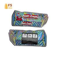 Sachet Mylar découpé sur mesure de forme irrégulière 3,5g pour bonbons, gommes, snacks, emballage refermable à fermeture éclair