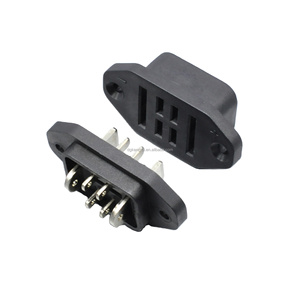 Krqk001001 2 + 4 Pin Xe Đạp Điện sạc cắm kép pin DC sạc kết nối ổ cắm với PC & ABS nhà ở - Product Image 3