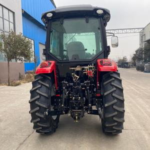 Tractor agrícola pequeño de 70HP 80HP con tracción en las 4 ruedas, tractor agrícola compacto con ruedas de China con rotocultivador y accesorios agrícolas - Product Image 5