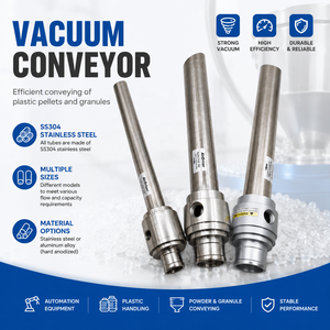 Cargador de Tolva por Vacío para Gránulos de Plástico, Transportador de Aire Comprimido, Máquina Auxiliar para Moldeo por Inyección - Product Image 2