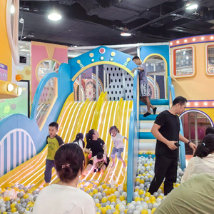 Parque Infantil Interior con Temática Morandi, Nuevo Producto, <span class=keywords><strong>Castillo</strong></span> Inflable con Piscina de Pelotas y Trampolín de Espuma para FEC - Product Image 1