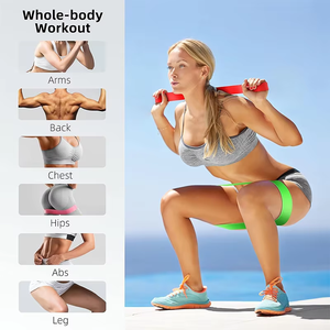 Custom Logo <strong>Elastic</strong> <strong>Loop</strong> Resistance Bands for Fitness Bands Elastica Gym Workout Exercise Resistance Bands - Product Image 4