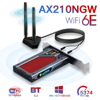 Tarjeta de Red Externa Gigabit PCIe WiFi 6 de Doble Banda 2.4G/5G para PC de Escritorio, Compatible con Windows/Linux, en Stock