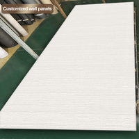 Luxe léger et panneau mural en PVC de texture de tissu de placage de bois de charbon de bambou simple