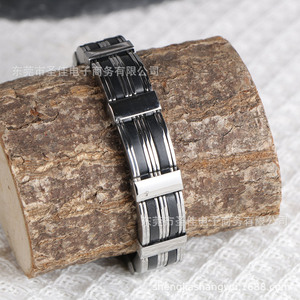 Men's <b>Titanium</b> Steel Geometric Bracelet Ce624 Minimalist Motorcycle <b>Chain</b> Style Fashion Jewelry - Product Image 2