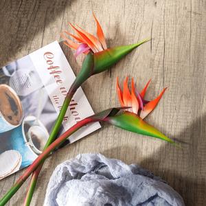 Fleur artificielle de l'oiseau de paradis au toucher réaliste pour la décoration de table d'hôtel, de <span class=keywords><strong>restaurant</strong></span>, de bureau, plante tropicale Strelitzia pour la décoration d'événements - Product Image 1