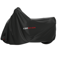 Housse de moto robuste en polyester 190T imperméable, résistante aux UV et à la poussière pour le stationnement extérieur toute l'année