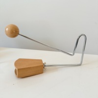Wooden Vibraslap Percussion Instrument Orff Music Teaching Aid Rhythm Clacker for Kids