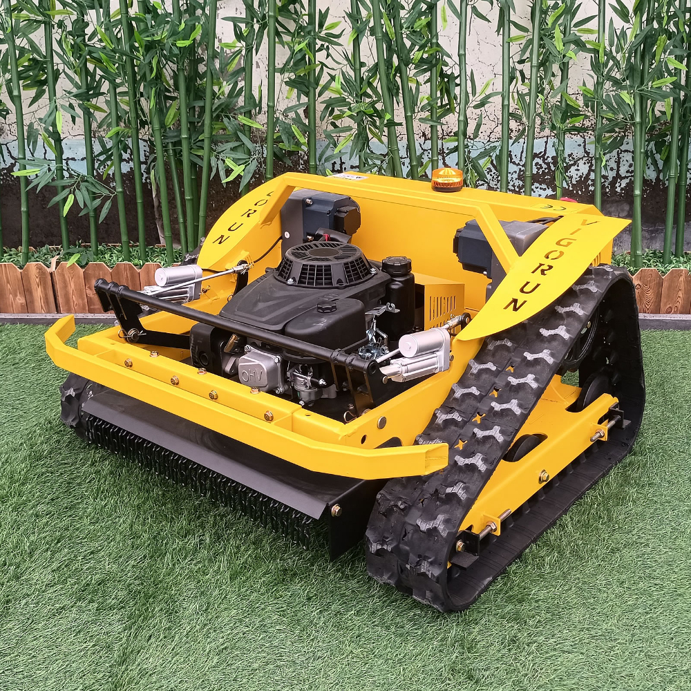 Tondeuse rotative télécommandée jaune