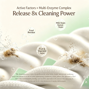 Lessives en capsules douces aux enzymes végétales pour bébés, éliminent les taches <span class=keywords><strong>de</strong></span> <span class=keywords><strong>lait</strong></span> sur les vêtements <span class=keywords><strong>de</strong></span> bébé - Product Image 2