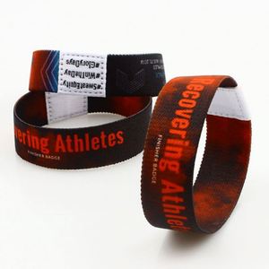 สายรัดข้อมือผ้าทอหลากสีแฟชั่นพร้อมโลโก้สั่งทำ สำหรับงานปาร์ตี้และเทศกาล - Product Image 5