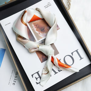 12 14 16mmデザイナーカスタマイズスクエア高級シルクスカーフカスタム印刷桑シルクスカーフ純粋なシルク100% 女性用 - Product Image 5