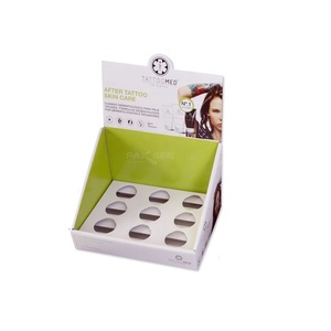 Customized Foldable Eco-Friendly Cardboard Cosmetic Display Stand for <b>Counter</b>/Table Top Use - Product Image 2