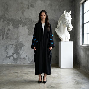 Abaya Modeste en Polyester Imprimé, Nouveau Design Personnalisé, Tendance, pour Femmes Musulmanes, Robe Quotidienne Décontractée, Vente en Gros - Product Image 1