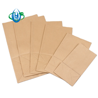 Vente en gros sac d'emballage alimentaire à emporter pour pain sacs en papier kraft blanc sans poignée sac en papier pour pain personnalisé
