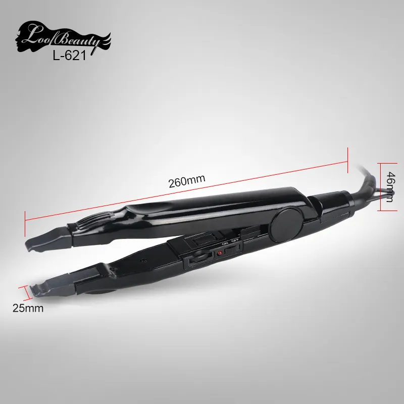 LOOF fabricant enregistré L-621 pas cher humain Mini Iron Connector extensions de cheveux outils