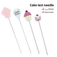 Sonde de test de pâtisserie en acier inoxydable pour cuisine, aiguille de détection pour gâteaux, desserts, muffins, pain, pâtisseries et biscuits
