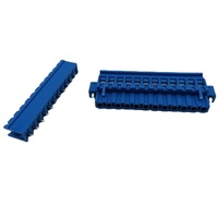 5.08mm YE020-508 12 Broches Simple Couleur Bleu Ouvert Fin Pcb Pluggale Bornier sans vis