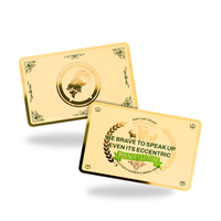 Kartu Nama Logam NFC Bentuk/Ukuran Kustom Murah dengan Desain Anda Sendiri Tahan Air untuk Penggunaan Hotel Berbagai Warna Tersedia