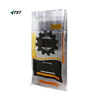 Duurzame PP geweven zakken van 20kg, 24kg, 25kg met aangepaste bedrukking voor granen, rijst, antislip coating en BOPP folie.