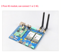 Carte de développement Mcuzone Raspberry Pi CM4_LoRa-4G avec module sans fil LoRa double et système d'exploitation Linux 4G LTE double, système de démarrage SSD